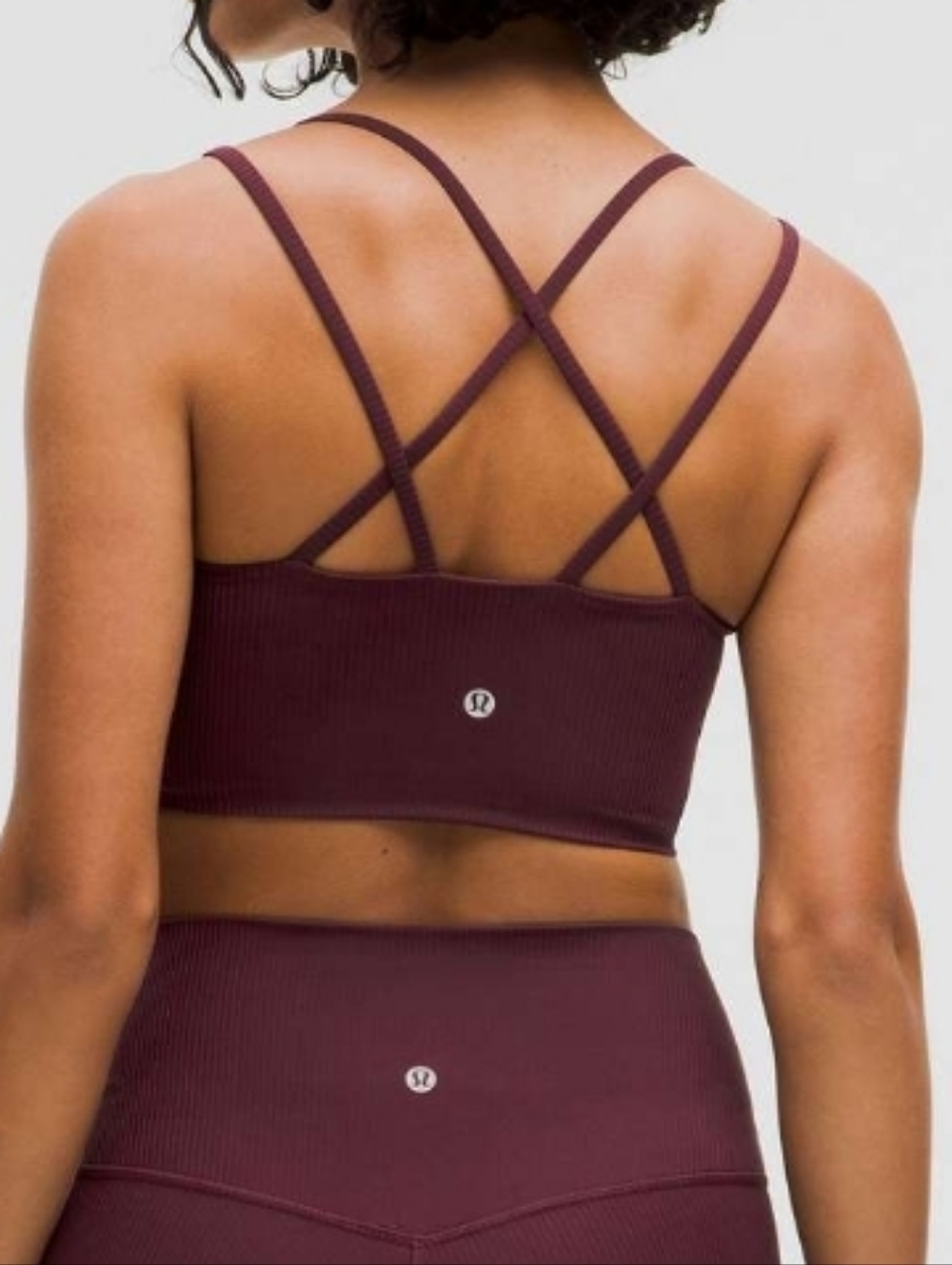Lululemon Like a Cloud Ribbed Longline Bra *Light Support, B/C Cup In Garnet